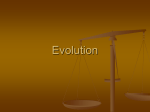 Evolution - TeacherWeb