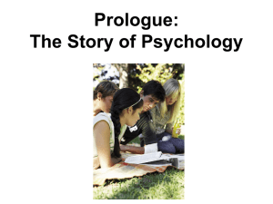 Prescientific Psychology