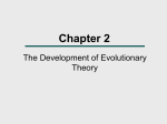 Chapter 2 the Development of Evolutionary Theory