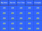 Ch.7 - Evolution Review Jeopardy Game