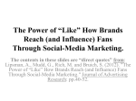 Social media advertisements and "Like"