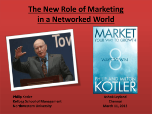 The New Role of Marketing in a Networked World