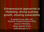 Entrepreneurial Approaches to Marketing