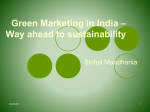 Green Marketing in India –Way ahead to sustainability