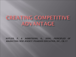 CREATING COMPETITIVE ADVANTAGE