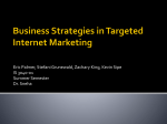 Business Strategies in Targeted Internet Marketing
