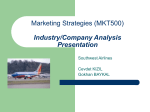 Marketing Strategies (MKT500) Industry/Company Analysis