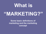 What is “MARKETING?”