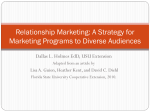 Relationship Marketing: A Strategy for Marketing Programs