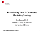 E-Commerce Strategy and Your Online Value Proposition