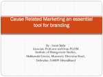 Cause Related Marketing an essential tool for branding