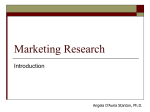Marketing Research - Dr. Angela D'Auria Stanton's Home Page