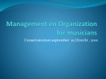 Management en Organisatie voor musici