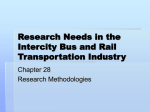 Research Needs in the Intercity Bus and Rail