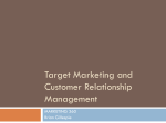 Marketing research – analyzing the data