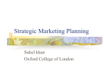 Strategic Marketing Planning