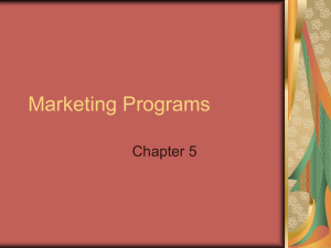 Marketing Programs