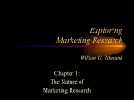 The Nature of Marketing Research