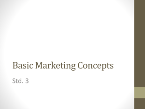 Marketing Concepts