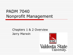 PADM 7040 Nonprofit Management