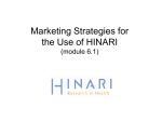 Marketing HINARI - World Health Organization