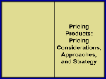 Pricing Strategies