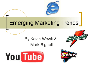 Emerging Marketing Trends