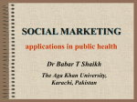 SOCIAL MARKETING applications in public health