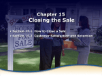 closing the sale