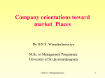 New Marketing Orientations – Prof B .N. F.