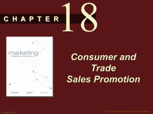 Consumer And Trade Sales Promotion