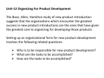 New Product development