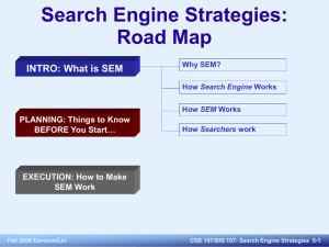 Search Engine Strategies