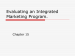 Evaluating an Integrated Marketing Program.