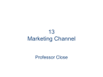 Chapter 13 Marketing Channel