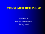 week1 - comnsumer behavior and research
