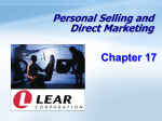 Personal Selling and Direct Marketing