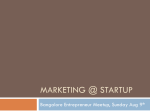 Marketing @ Startup