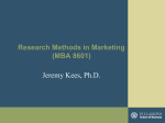 Research Methods in Marketing (MBA 8601)