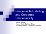 Responsible Retailing and Corporate Responsibility