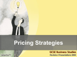 Pricing Strategies