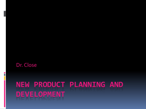 New Product Planning & Development