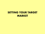 Setting the Target Market