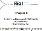 Business to Business (B2B) Marketing in YOUR WORLD For the