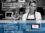 Supply Chain Management for Food and Agriculture