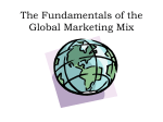 The Fundamentals of the Global Marketing Mix