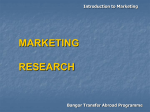 Introduction to Marketing Bangor Transfer Abroad