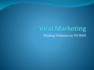 Viral Marketing - IMD405