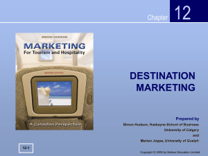 The Tourism Marketing Environment - Nelson Education