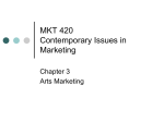 Chapter 3- Arts Marketing